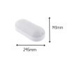 Işıldar 15w Led Area Oval Aplik Armatür Beyaz